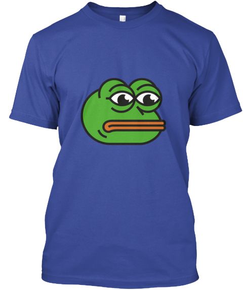 480x571 Pepe Icon Deep Royal T Shirt Front Grafik Tees Yarn Ball