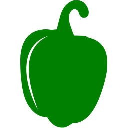 256x256 Green Sweet Pepper Icon