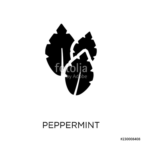 500x500 Peppermint Icon Peppermint Symbol Design From Nature Collection