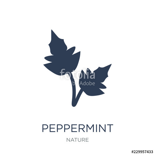 500x500 Peppermint Icon Trendy Flat Vector Peppermint Icon On White