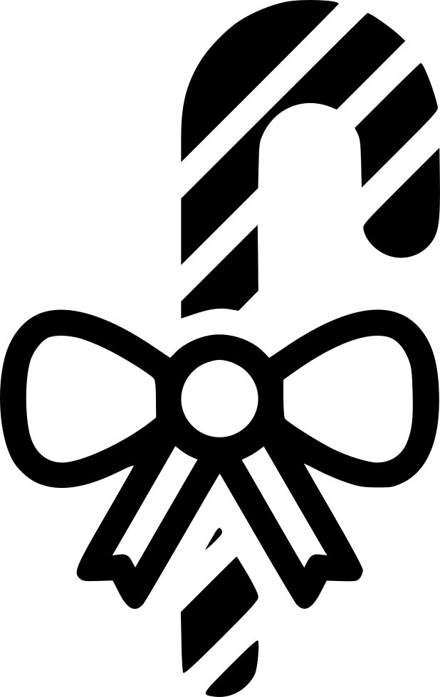 618x980 Candy Cane Stick Bow Peppermint Png Icon Free Download