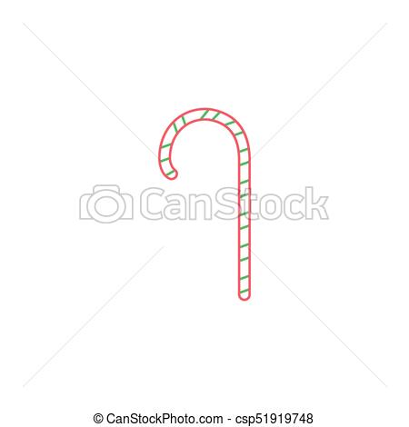 450x470 Candy Cane Icon, Christmas Peppermint, Vector Graphics
