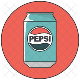 256x256 Beverage, Pepsi, Can, Drink, Cola, Soda Icon Of Colored Outline