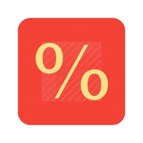 600x600 Percentage Flat Multicolor Icon