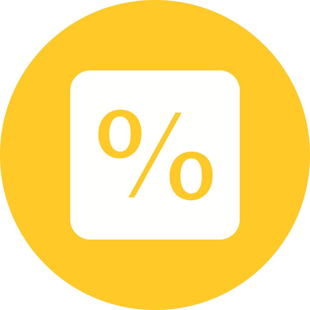 1024x1024 Percentage Flat Round Icon