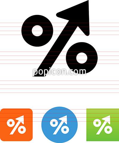 400x479 Percentage Up Icon