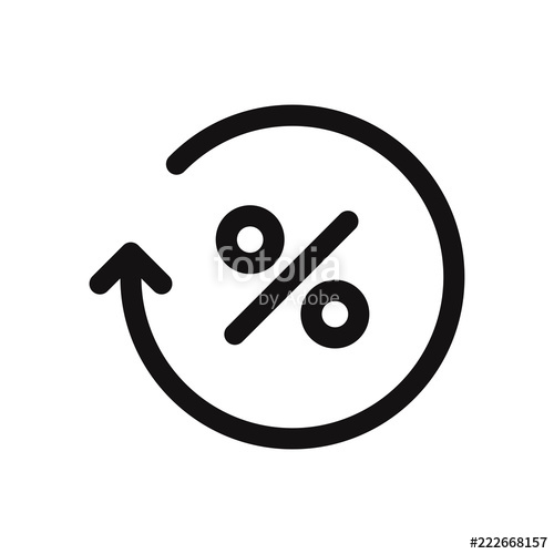 500x500 Percentage Icon Vector Illustration Stock Image And Royalty Free