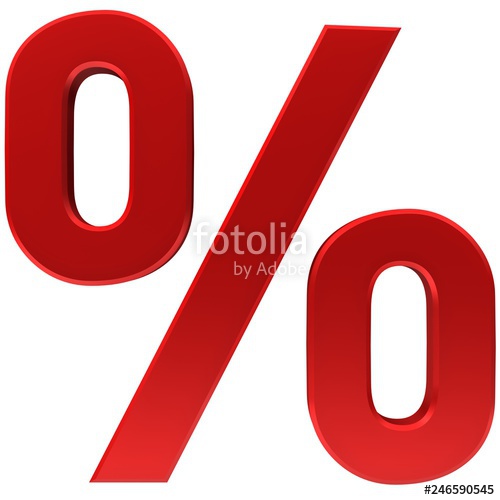 500x500 Percent Sign Percentage Icon Interest Rate Symbol Red Sale