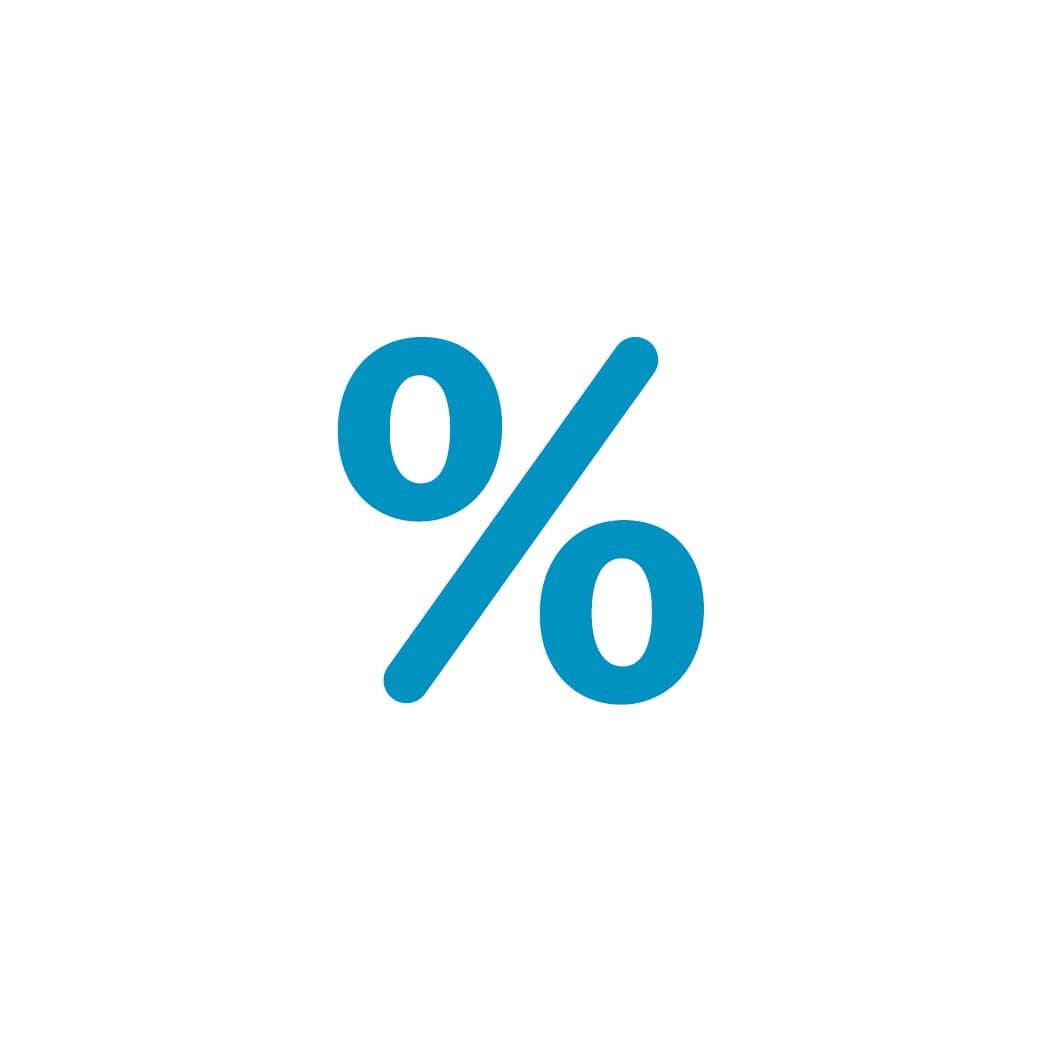 1042x1042 Percentage Icon Blue