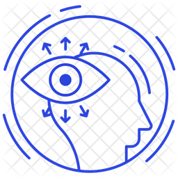 256x256 Perception Icon Of Colored Outline Style