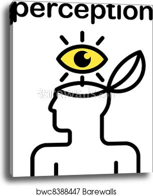 305x390 Perception Icon, Canvas Print Barewalls Posters Prints