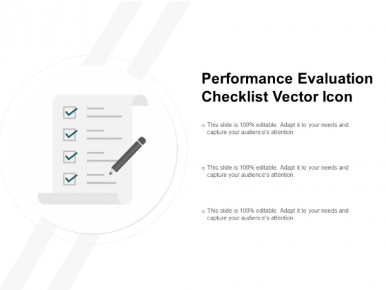 560x420 Performance Evaluation Checklist Vector Icon Ppt Powerpoint