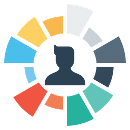 256x256 Employee, Performance, User, Male, Chart, Graph, Gauge Icon