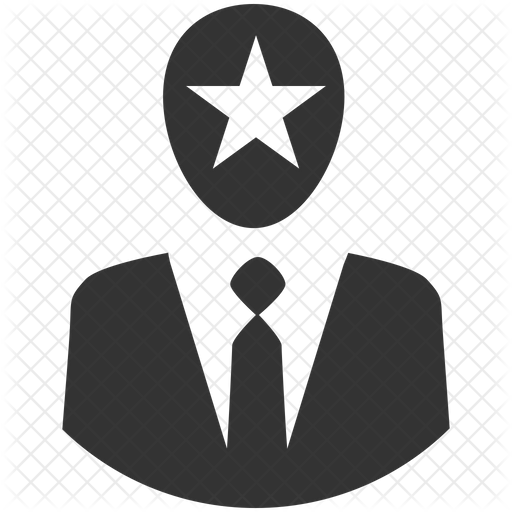 512x512 Star Performer Icon Of Glyph Style