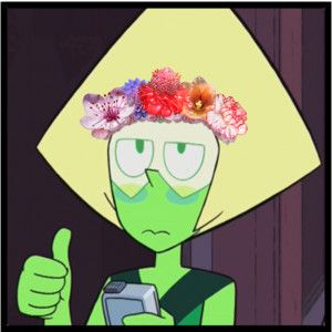 300x300 Steven Universe Icon Peridot Flower Crown Icons Cartoons