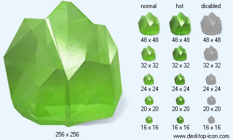 464x280 Peridot Icon Image Desktop Crystal Icons