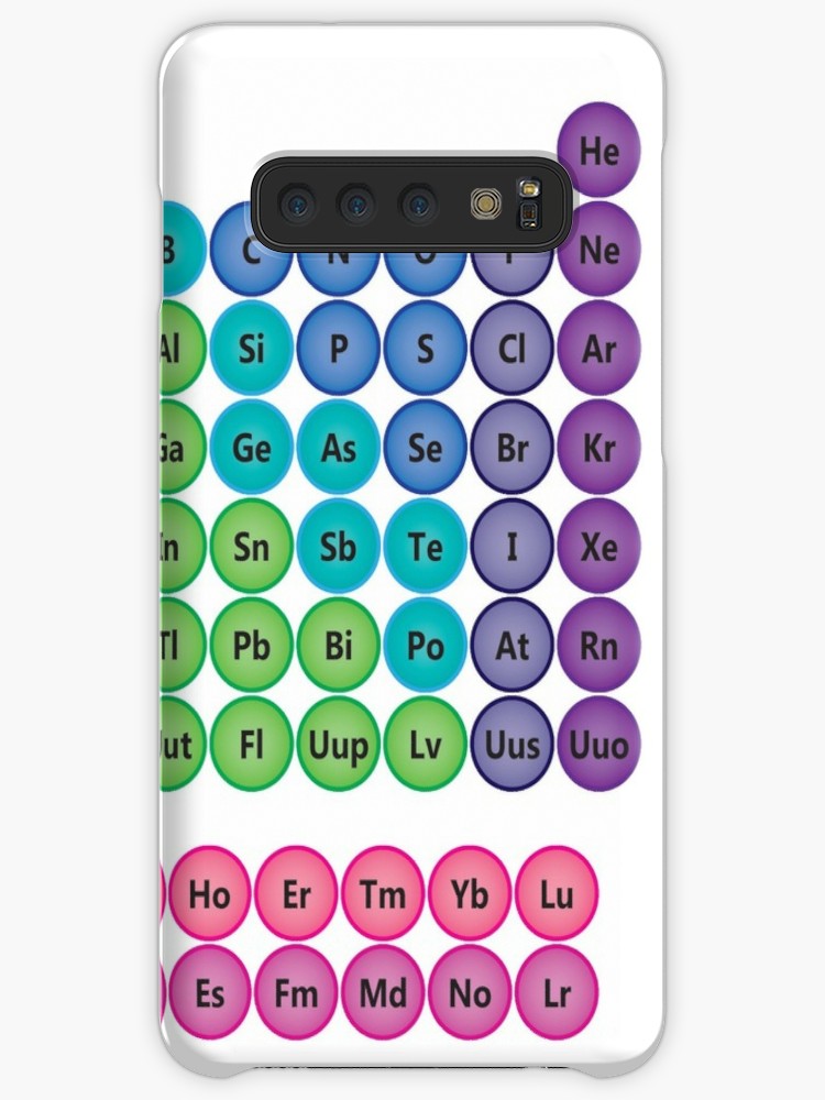 750x1000 Periodic Table Of Element Icons Case Skin For Samsung Galaxy