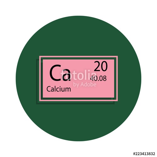 500x500 Periodic Table Element Calcium Icon In Badge Style One
