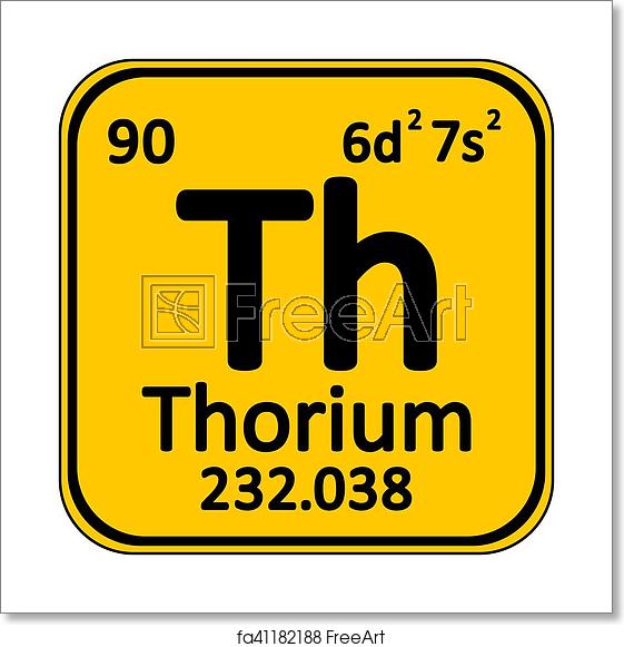 561x581 Free Art Print Of Periodic Table Element Thorium Icon Periodic
