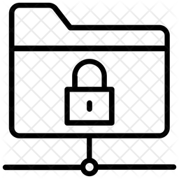 256x256 Folder Permission Icon Of Line Style