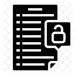 256x256 Permission Icon Of Glyph Style