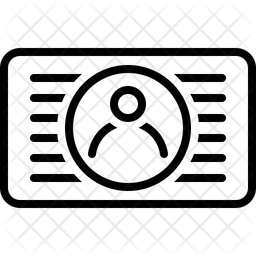 256x256 License Icon Of Line Style