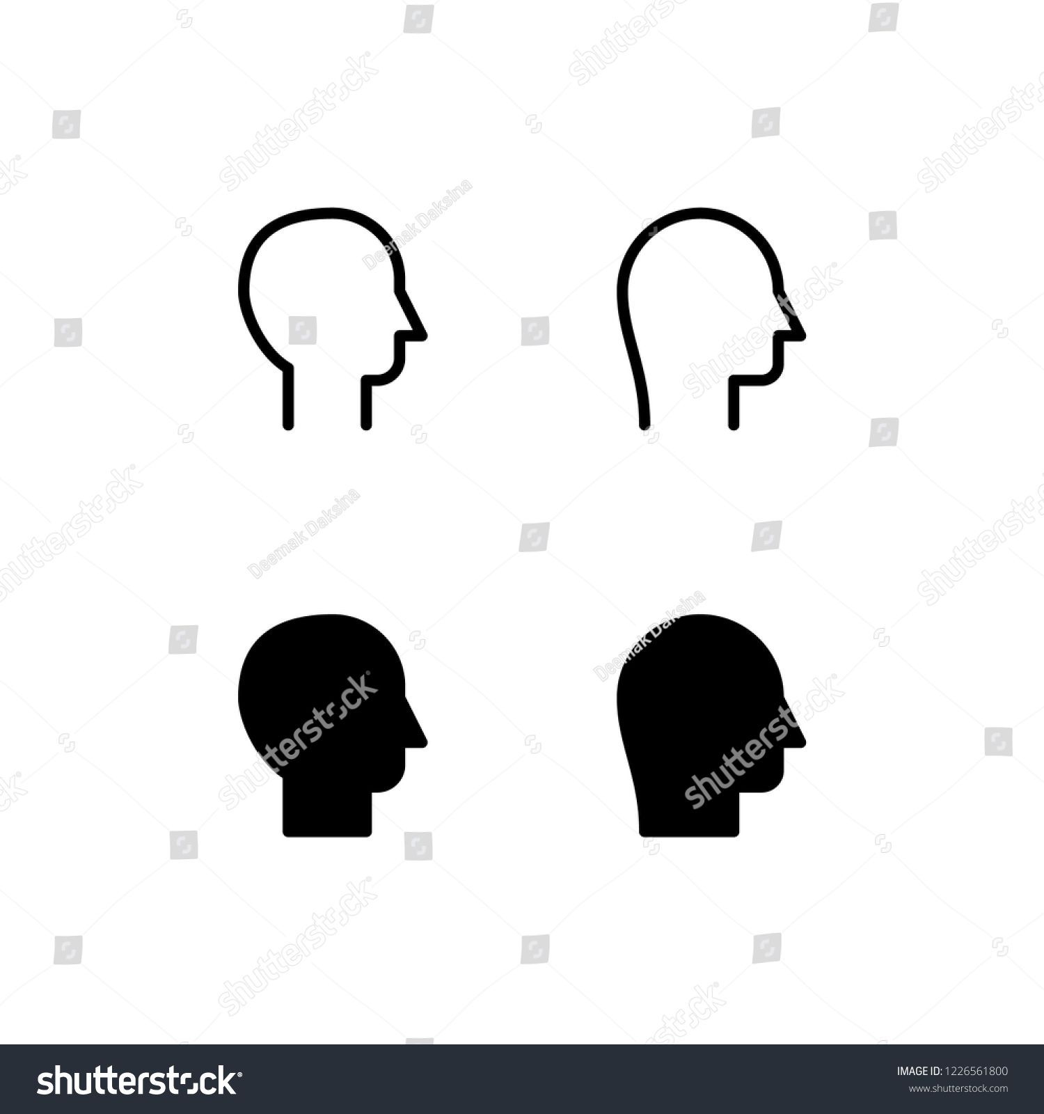 1500x1600 Head Icon Design Head, Face, Human, Person, Profile, Icon, Logo