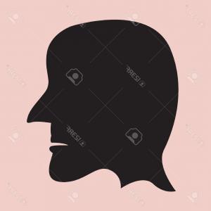 300x300 Person Silhouette Face Profile Man Guy Head Icon Vector Soidergi