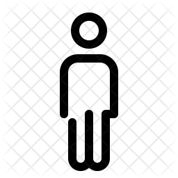 256x256 Person Icon Of Glyph Style