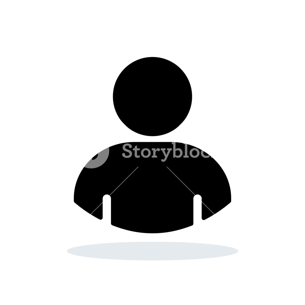 1000x1000 Illustration Of Person Icon On White Background Royalty Free Stock