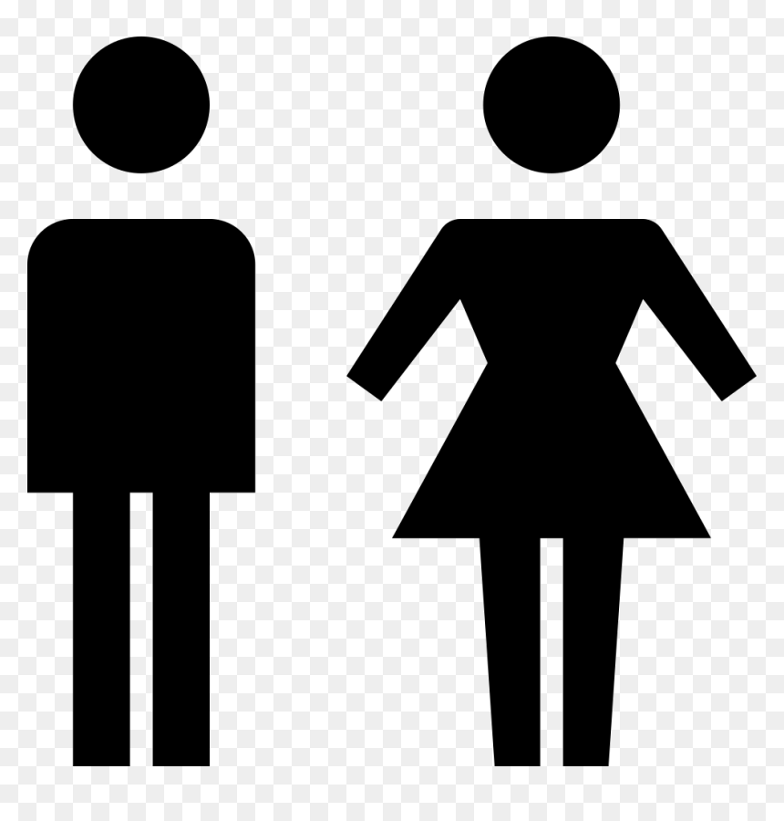 860x900 Man And Woman Icon Png, Transparent Png
