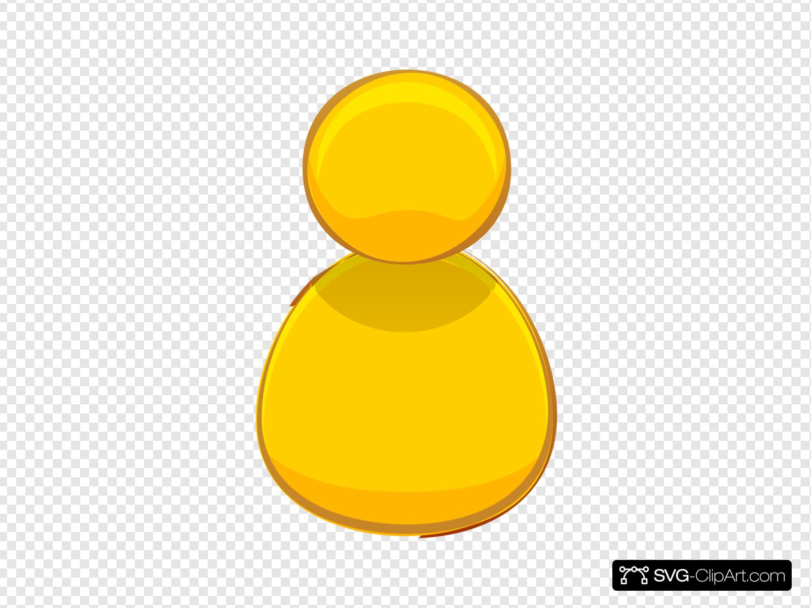 1600x1200 Yellow Computer Person Icon Clip Art, Icon