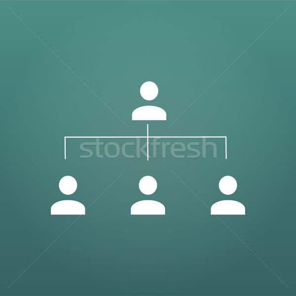 600x600 Organization Chart Infographic, People Icon, Hierarchy Pyramid