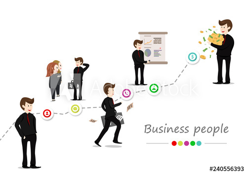 500x353 Businessman, People Workers Vector, Cartoon Diagram Character
