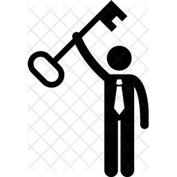 256x256 Important Person Icon Of Glyph Style