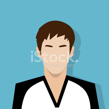 440x440 Profile Icon Male Avatar Portrait Casual Person Stock Vector
