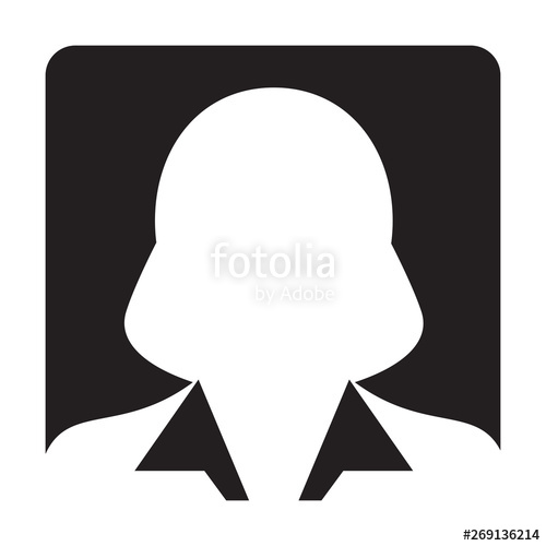 500x500 Profile Icon Vector Female User Person Avatar Symbol For Business