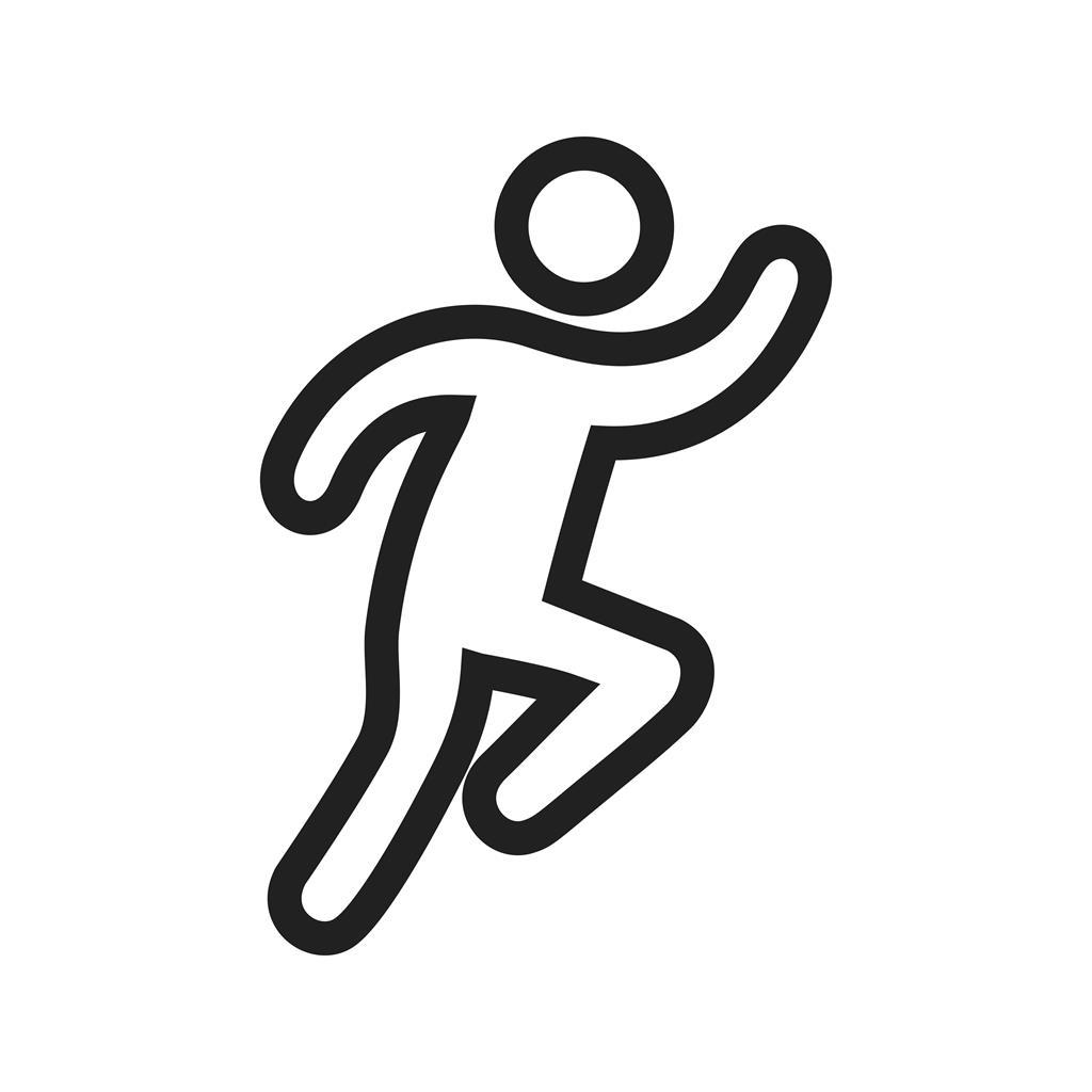 1024x1024 Running Person Line Icon