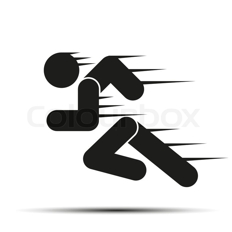 800x800 Running People In Motion Simple Stock Vector Colourbox