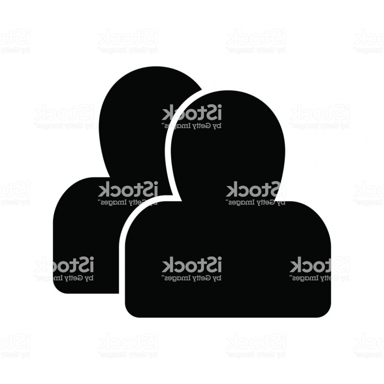1228x1228 Person Silhouette Vector Icon Black And White User Avatar