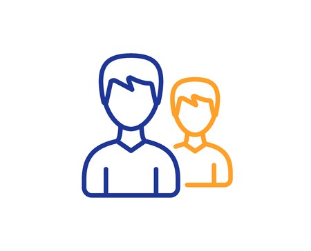 450x364 User Line Icon Couple Or Group Sign Male Person Silhouette