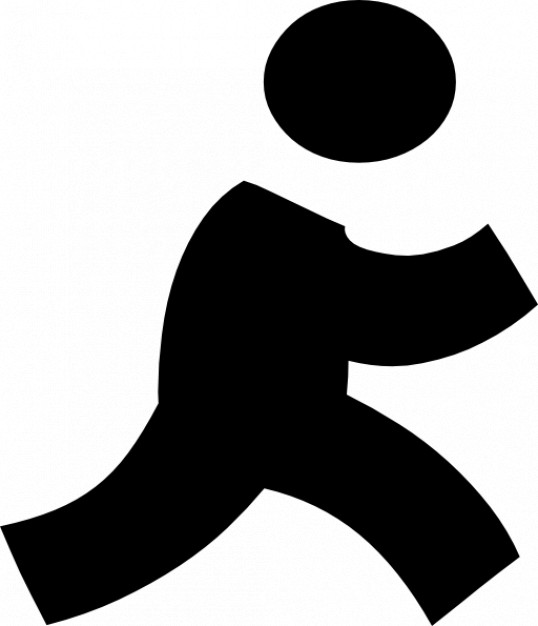 538x626 Walking Person Silhouette Icons Free Download