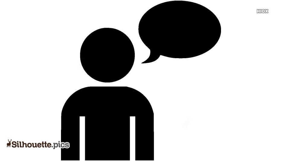 934x534 Conversation Icon Silhouette Image, Person Speaking Icon Vector