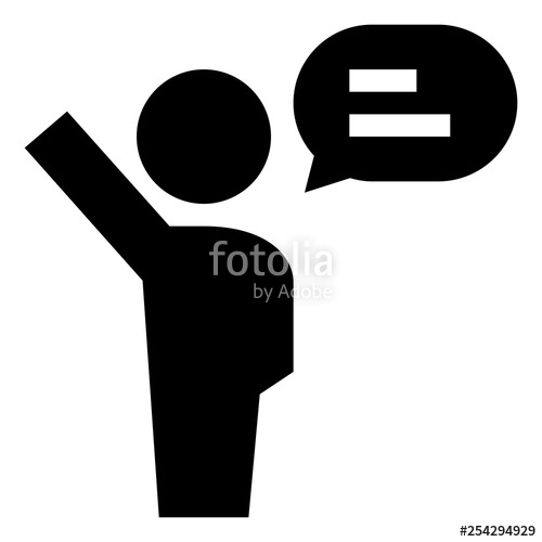 500x500 Friendly Person Waving Talking Icon Stock Image And Royalty Free