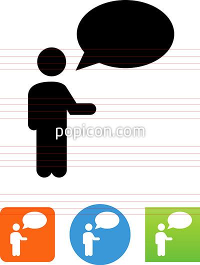 400x530 Man Talking Icon