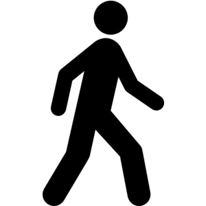 300x300 Person Walking Clipart
