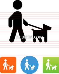 194x240 Person Walking The Dog Icon