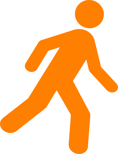 456x595 Person Walking Icon Images