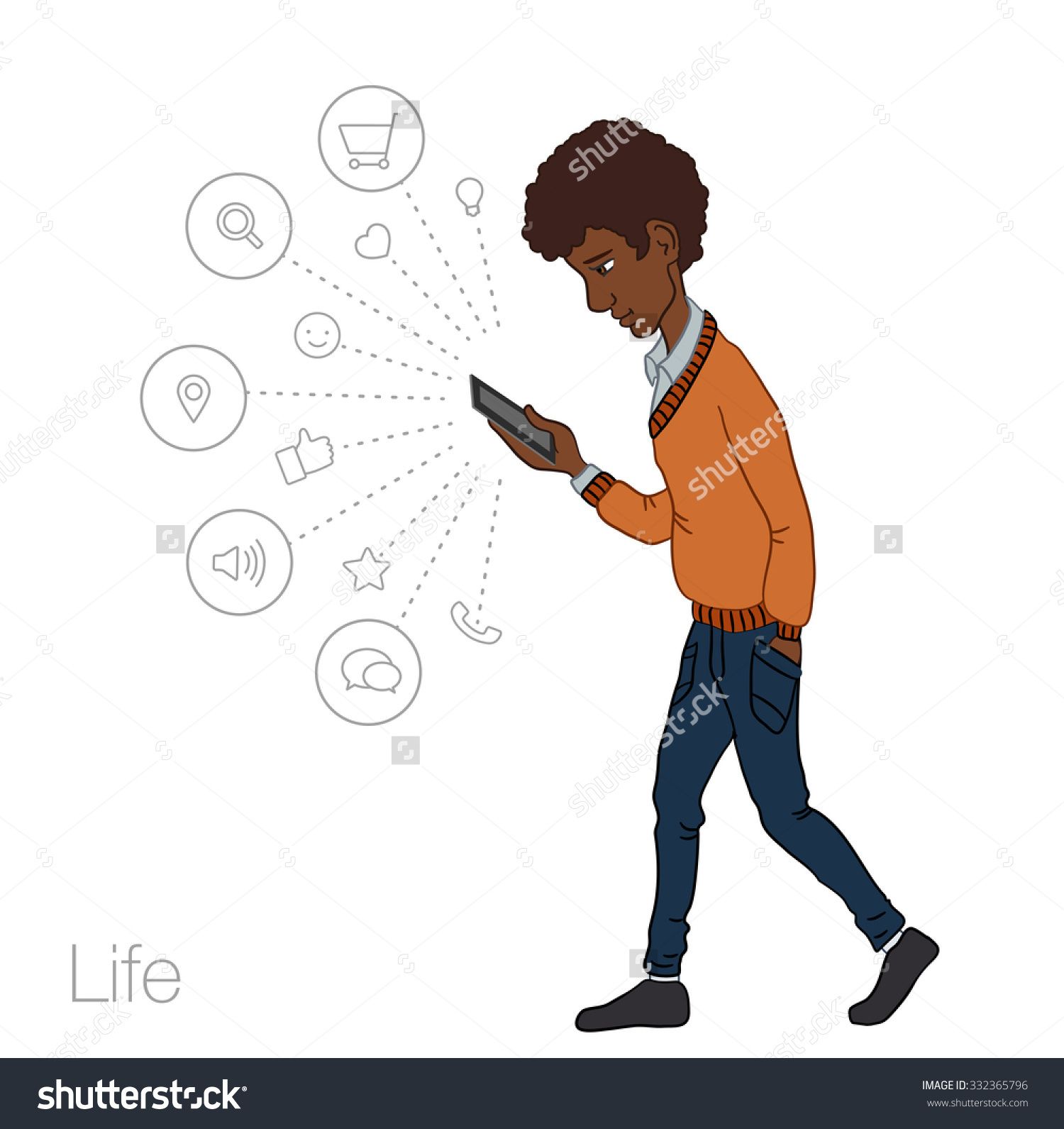 1500x1591 Mobile Notification In Phone Icons Mobile App Of Cloud Service