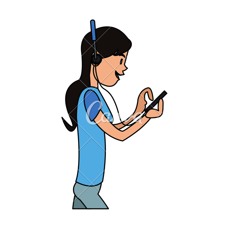 800x800 Person Using Phone Icon Image